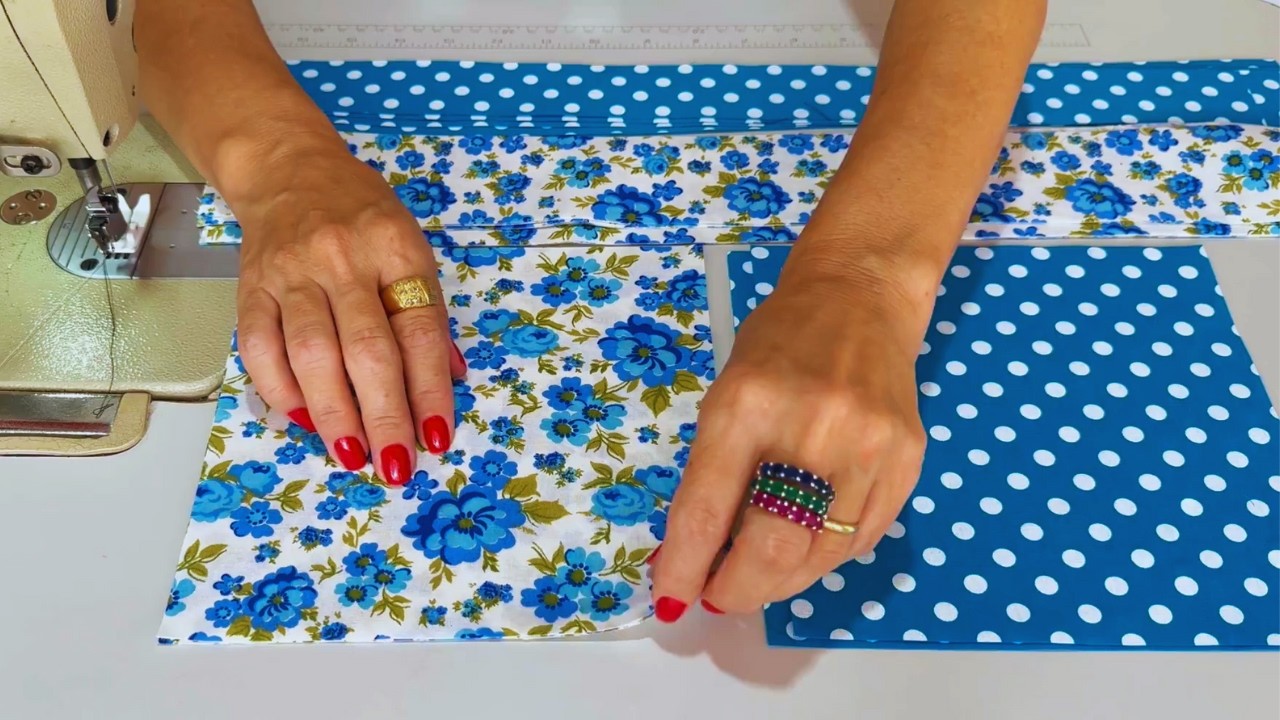 Bora Costurar um Tapete de RETALHOS com SOBRAS de Tecidos? Muito FÁCIL! 😍