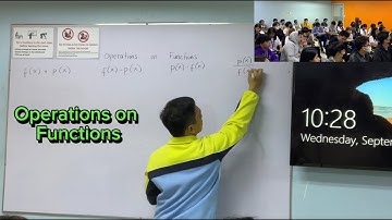 Operations on Functions (Addition, Subtraction, Multiplication and Division)