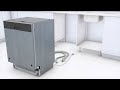 BOSCH fully integrated dishwasher installation animation in 6 steps