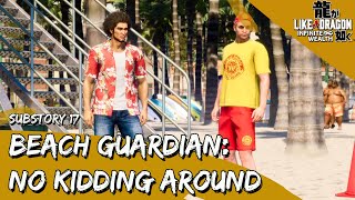 Like a Dragon:  Infinite Wealth - Substory 17: Beach Guardian: No Kidding Around