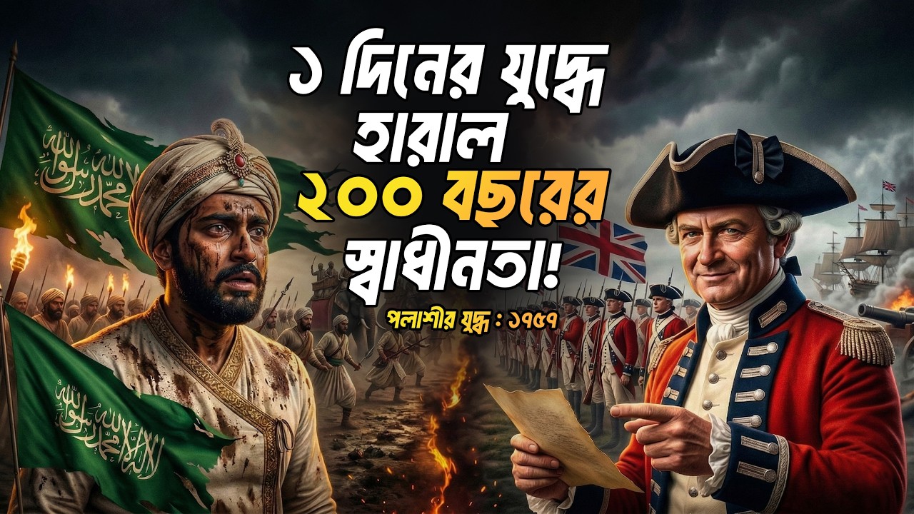 পলাশীর যুদ্ধ ১৭৫৭ | যে বিশ্বাসঘাতকতায় শুরু হয়েছিল ২০০ বছরের ব্রিটিশ শাসন 🔥