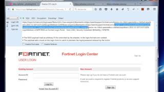 Fortinet login sub domain RXSS credential stealer PoC