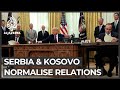 Trump lauds economic steps between Serbia and Kosovo