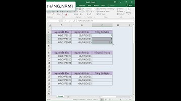 Hàm tính năm trong Excel - Hàm Datedif #shorts