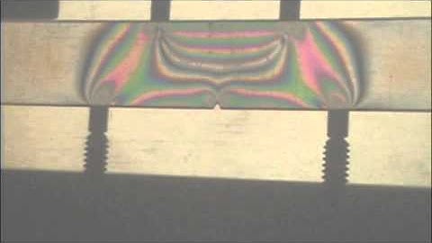 Photoelastic demonstration of stress concentration