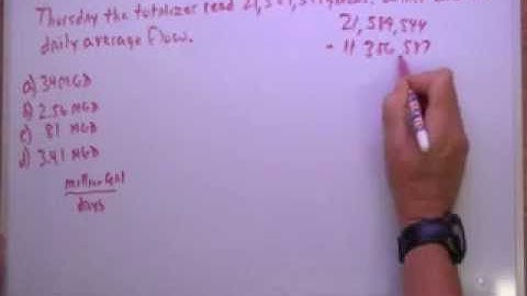 Wastewater Collection Math Problem #46   Sewergeek