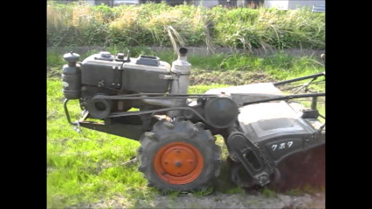 1960年製 クボタ動力耕うん機KMB20型 - YouTube