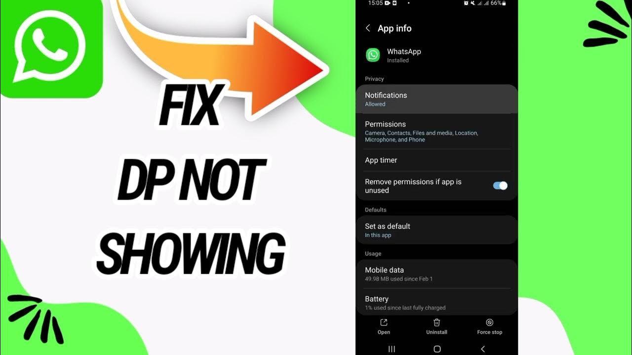 How To Fix And Solve Dp Not Showing On WhatsApp App YouTube