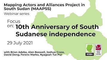 HSBA MAAPSS webinar series: South Sudan