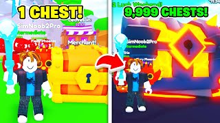 WENT FROM NOOB TO PRO!? Unlocked Magma World | Chest Simulator (Roblox) screenshot 3