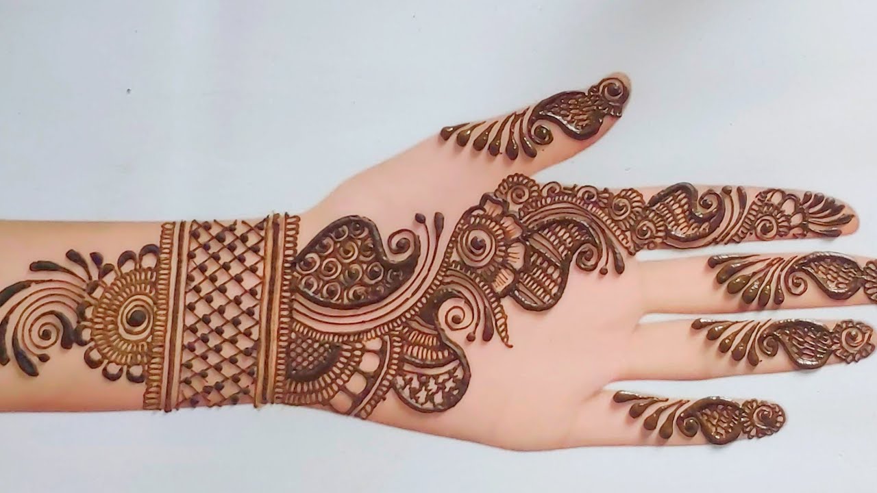 cone designs| Easy Mehndi designs for hands| Beautiful Mehndi ka design ...