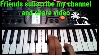 Video thumbnail of "आने से उसके आये बहार piano Tutorial song badi mastani hai piano song best play piano song"