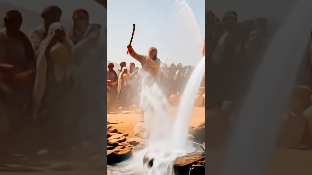 ✨ “Water Burst from the Rock… God’s Miracle in the Desert 💧🔥”
