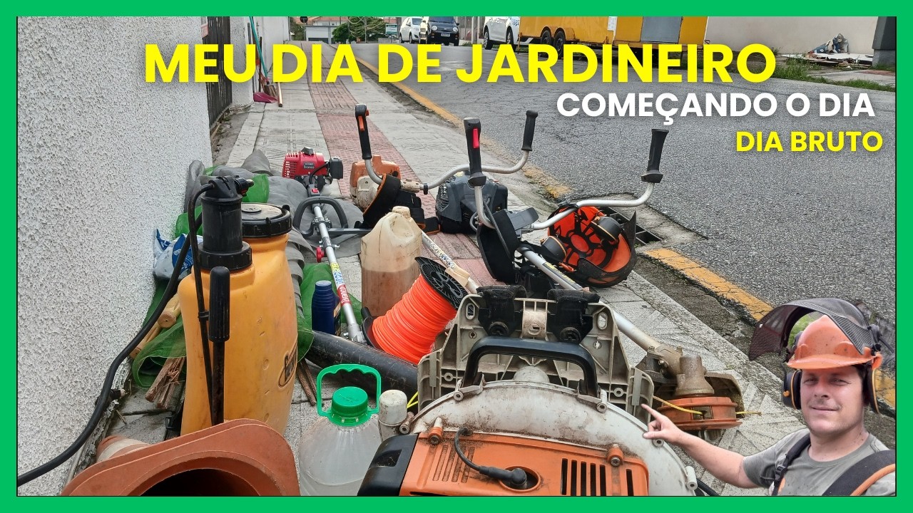 DIA BRUTO DE JARDINEIRO 💪🌿 Saindo de Casa para Mais uma Batalha!