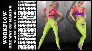 IMVU TEXTURING WORKFLOW- Lace Pattern making in photoshop