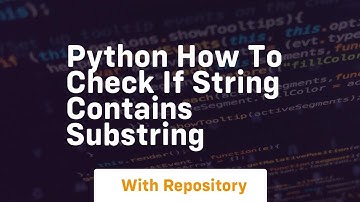 Python how to check if string contains substring