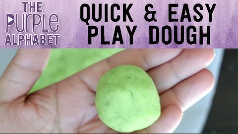 No Cook Play Dough - QUICK AND EASY