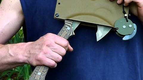 Tactical Neck tomahawk and Sheath