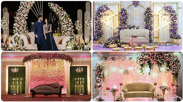 Latest Wedding Reception Stage Decorations 2025 | Simple and Elegant Reception Decorations