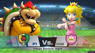 Mario Sports Superstars - Bowserbowser Jr.shy Guys Vs. Peachmarioyellow Shy Guys