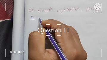 Kreyszig Solution Chapter 1 First Order Differential Equations, Problem set 1.1 Q11