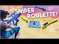 SNIPER ROULETTE! (CRAZY FORTNITE TRICKSHOTS WITH EVERY SNIPER) #SoaRRC