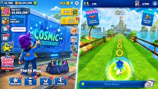 Subway surfers :- Cosmic crossroads 2026 👻 🆚 Super Sonic update gameplay Comparison screenshot 2