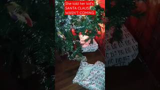 Mom tells kid's SANTA CLAUS ISN'T COMING | She INSTANTLY REGRETS IT #christmas #christmastree