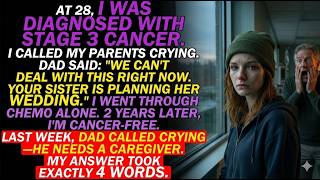 My Parents Abandoned Me During Cancer Treatment — My 4-Word Response Left Dad Speechless