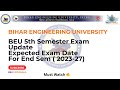 BEU Patna 5th Semester Exam Date Update 2026🚨 | 2023-27 Batch | Routine Kab Aayega? #beupatna