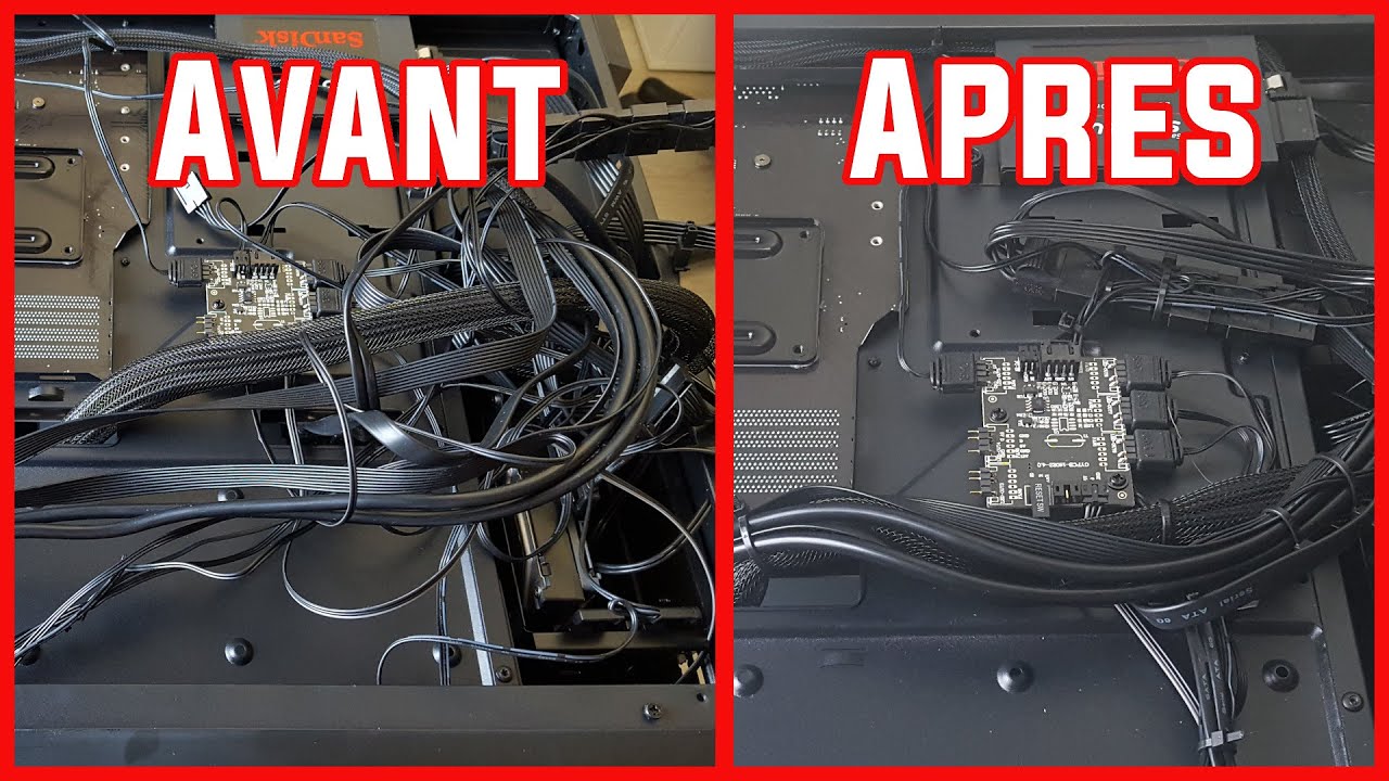 Cable Management PC Gamer, Time Laps YouTube