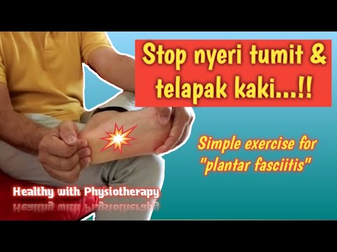 Cara menyembuhkan nyeri tumit & telapak kaki. Plantar fasciitis treatment (English Subtitle)