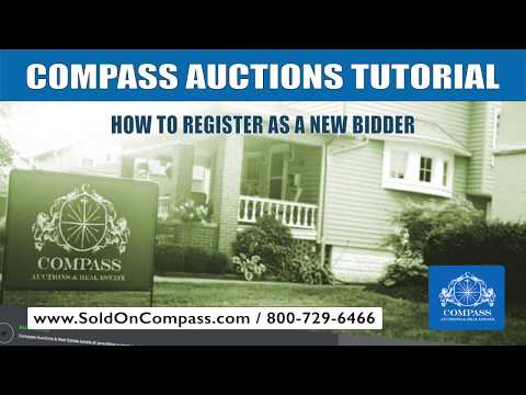 COMPASS TUTORIAL: NEW BIDDER REGISTRATION