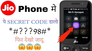 Jio phone secret hidden code😲🔥| jio phone hidden features | jio phone new update today