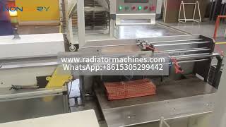 How is heat exchanger copper flat fin made on a fin rolling machine