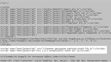 Domain Settings and Tracking Code