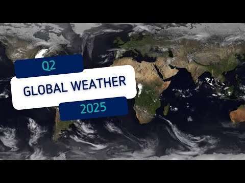 Global weather April - June 2025 - video from EUMETSAT