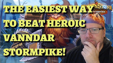 The EASIEST Way to Beat HEROIC Vanndar Stormpike (Hearthstone Mercenaries bounty guide)