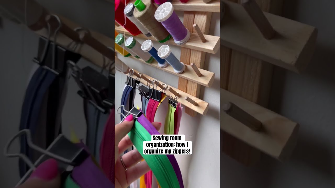 Sewing Room Organization Hack How I Organize My Zippers Sewingroom Sewingsupplies