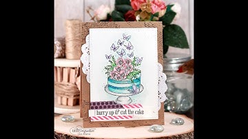 Unity Quick Tip: Watercolor Birthday Card with Artezza Brush Pens