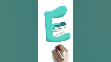 How to Draw Alphabet Lore #E #letterE #shorts #alphabetlore #utoocandraw #howtodraw