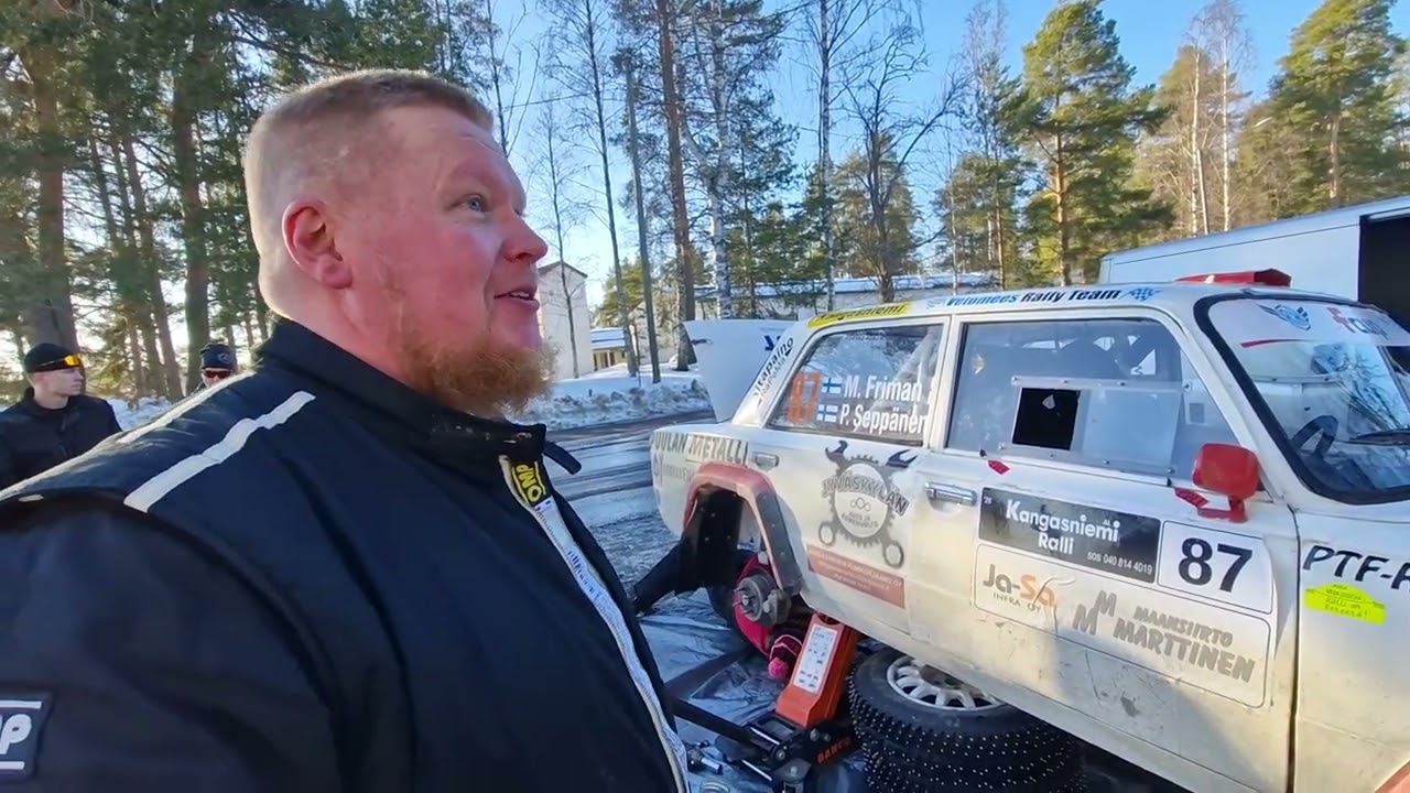 Kangsniemi ralli 2026. Huollossa ollaan