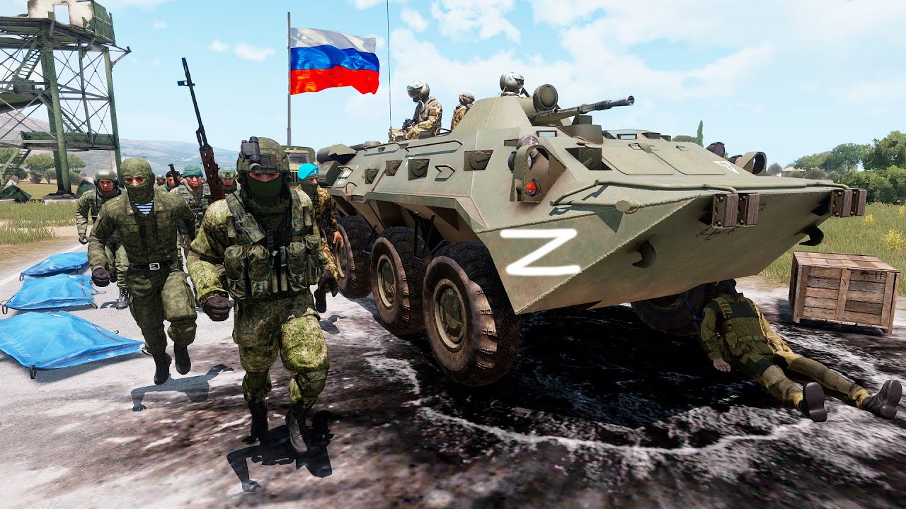 5 MINUTES AGO! Russians tried to escape, but they were met by a Ukrainian tank - Arma 3