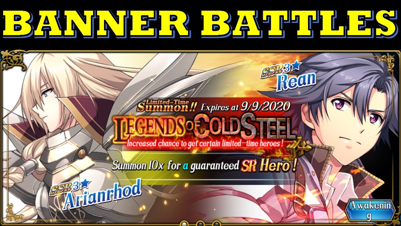 Langrisser M - Legends of Cold Steel Banner Battles / Awakening Battles - Arianrhod & Rean