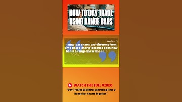 📈 Day Trading w/ Range Bar Charts