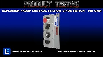 Explosion Proof Control Station - C1D1/C2D1 - Local/Off/Auto 3-Pos Switch - 10k Ohm Potentiometer