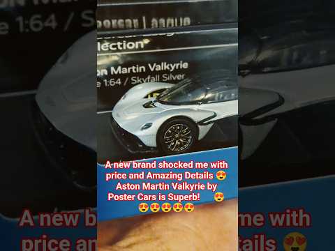 Aston Martin Valkyrie by Poster Cars is Superb! 🫪😍😍😍 #shorts #diecast #astonmartin #valkyrie