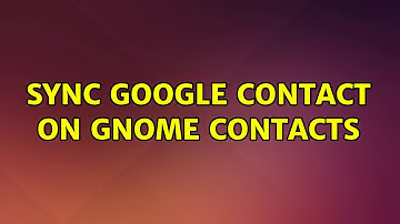 Ubuntu: sync google contact on gnome contacts