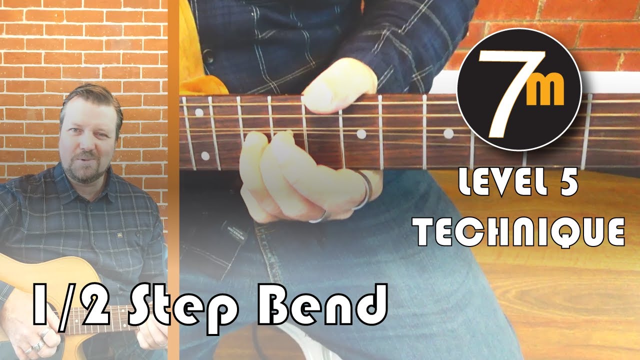 Step Lesson Youtube 1/2 Step Bend - Guitar Lesson - Level 5 - YouTube