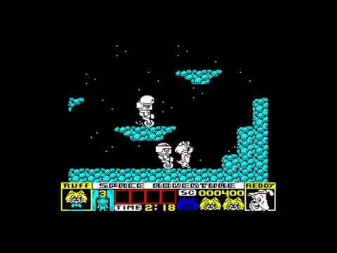 Ruff and Reddy in the Space Adventure ZX Spectrum